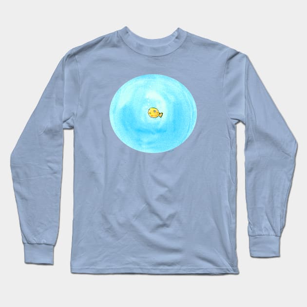 Little Bubble Fish Long Sleeve T-Shirt by MaiaAlexandraW